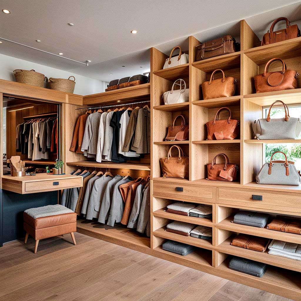 Closet de melamina modernos